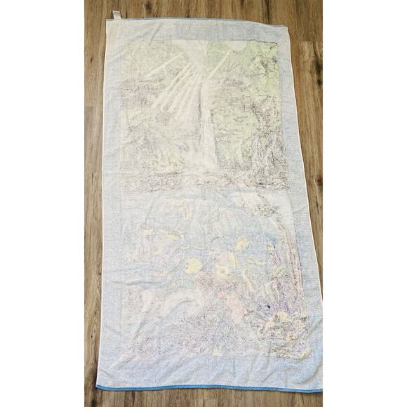 SAAB Beach Towel Ocean waterfall Hawaii By Christian Lassen Kona Made Colombia - Picture 6 of 10